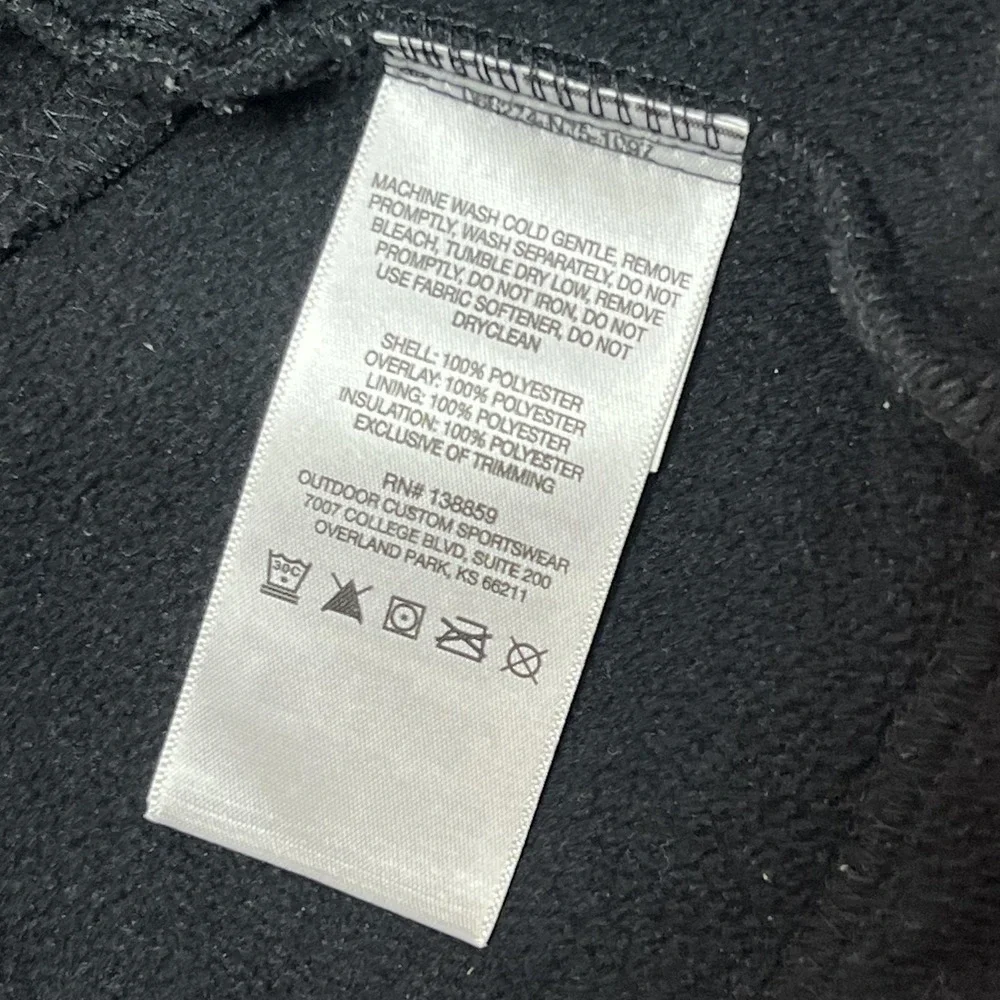 Columbia Omni-Heat Jacket Womens Large Black Fleece Lined Full Zip Canvas Credit - Picture 7 of 12